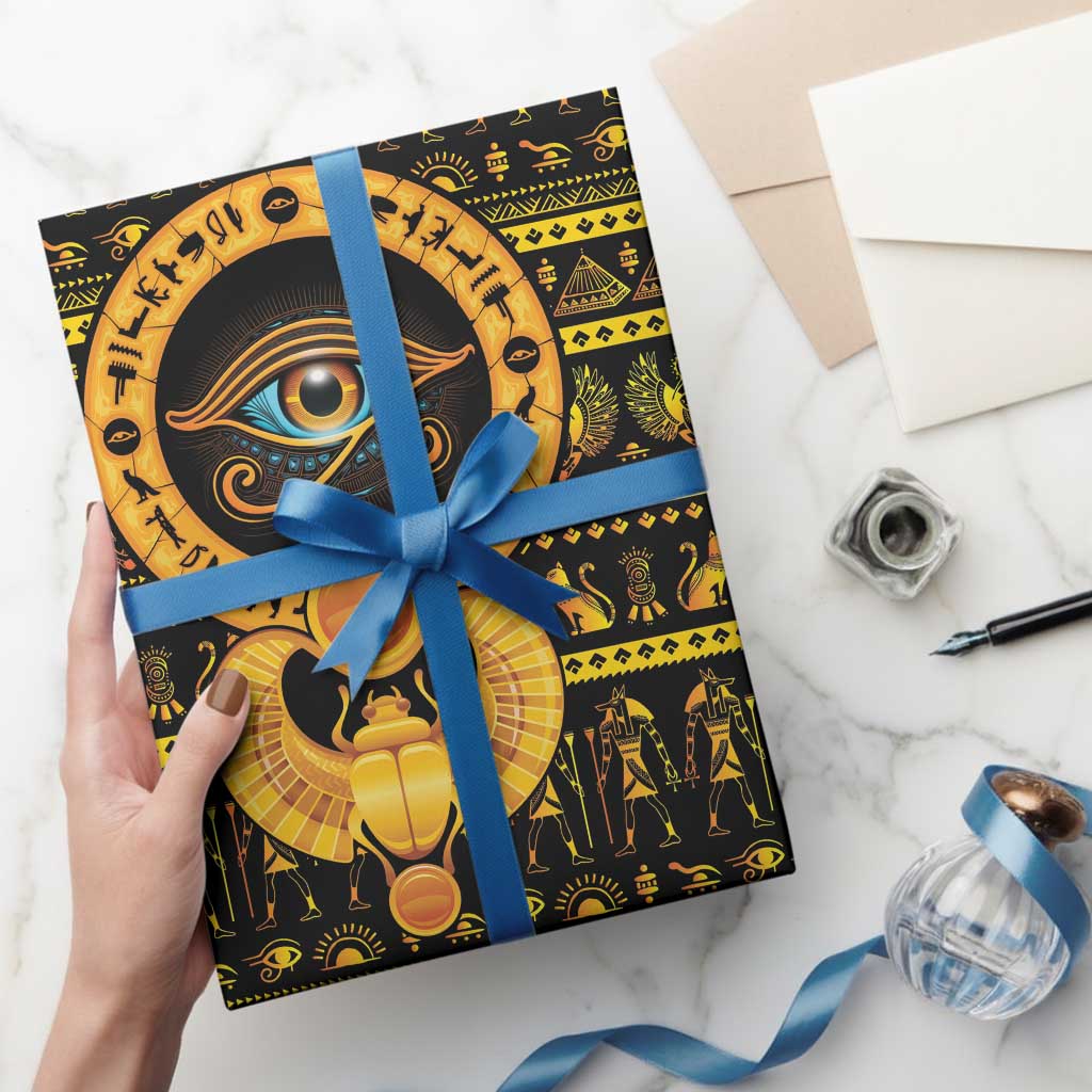 Egyptian God of The Sun Eye of Ra Wrapping Paper - Wonder Print Shop