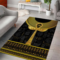The Ankh Egyptian Hieroglyphs Area Rug LT9 - Wonder Print Shop