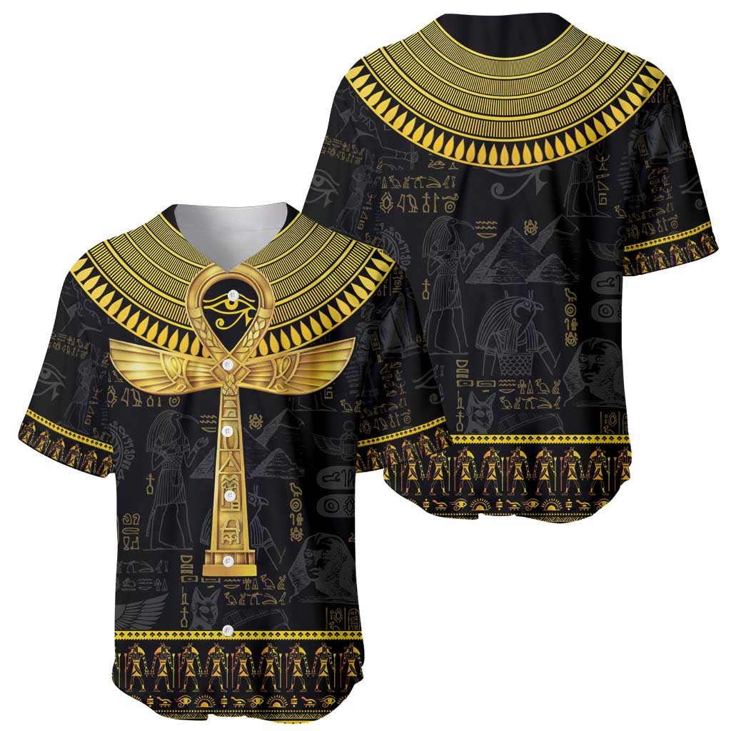The Ankh Egyptian Hieroglyphs Baseball Jersey LT9 - Wonder Print Shop