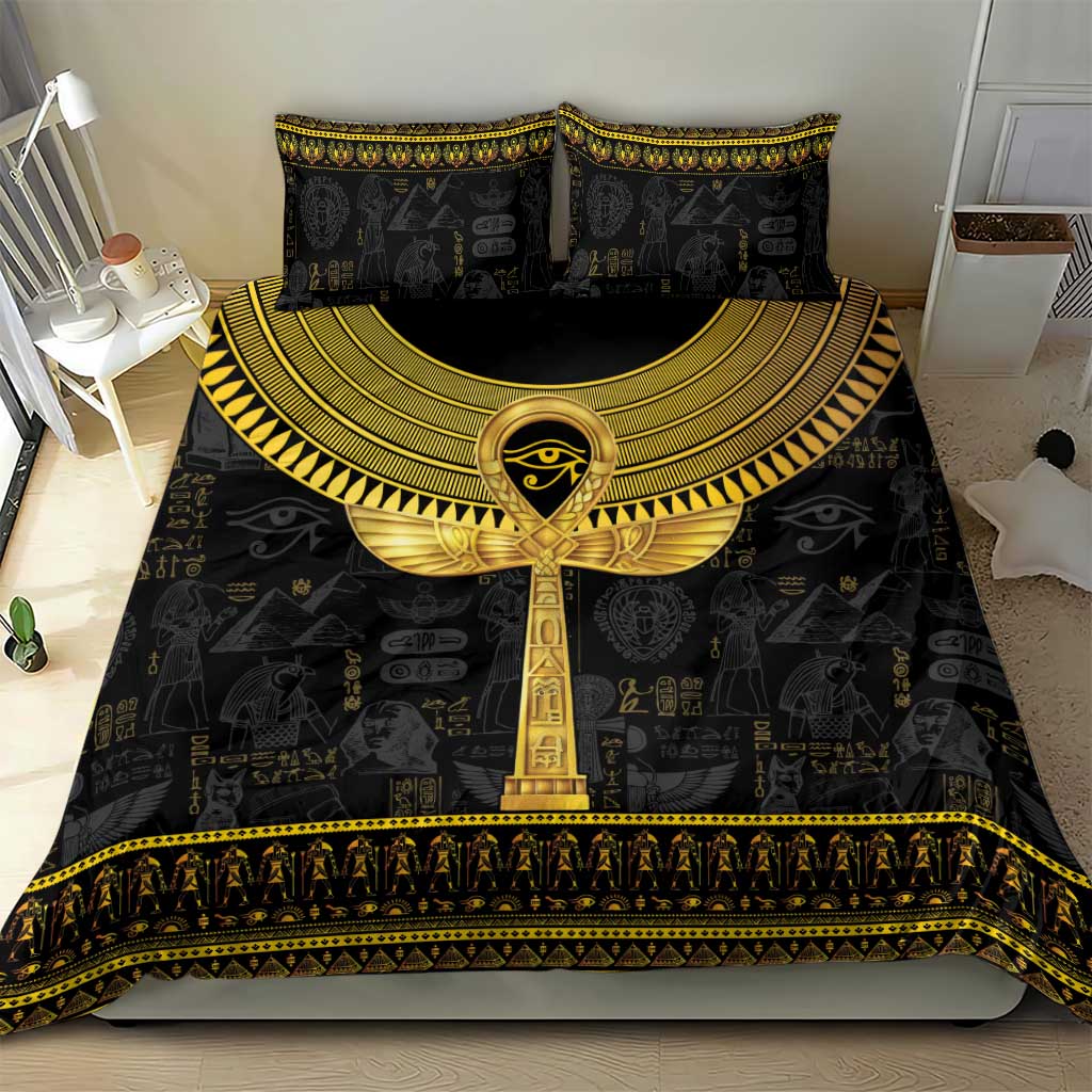 The Ankh Egyptian Hieroglyphs Bedding Set LT9 - Wonder Print Shop