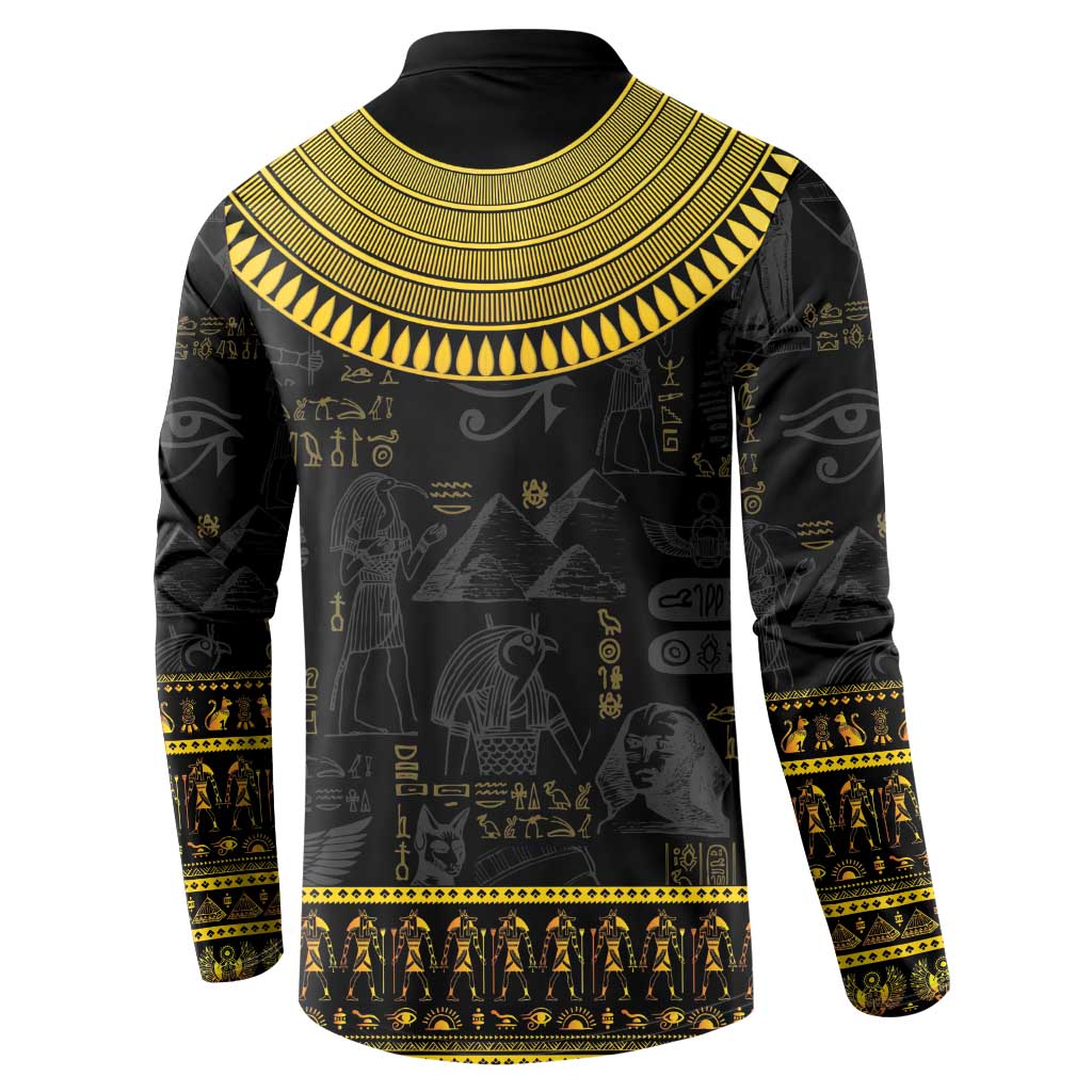 The Ankh Egyptian Hieroglyphs Button Sweatshirt LT9 - Wonder Print Shop