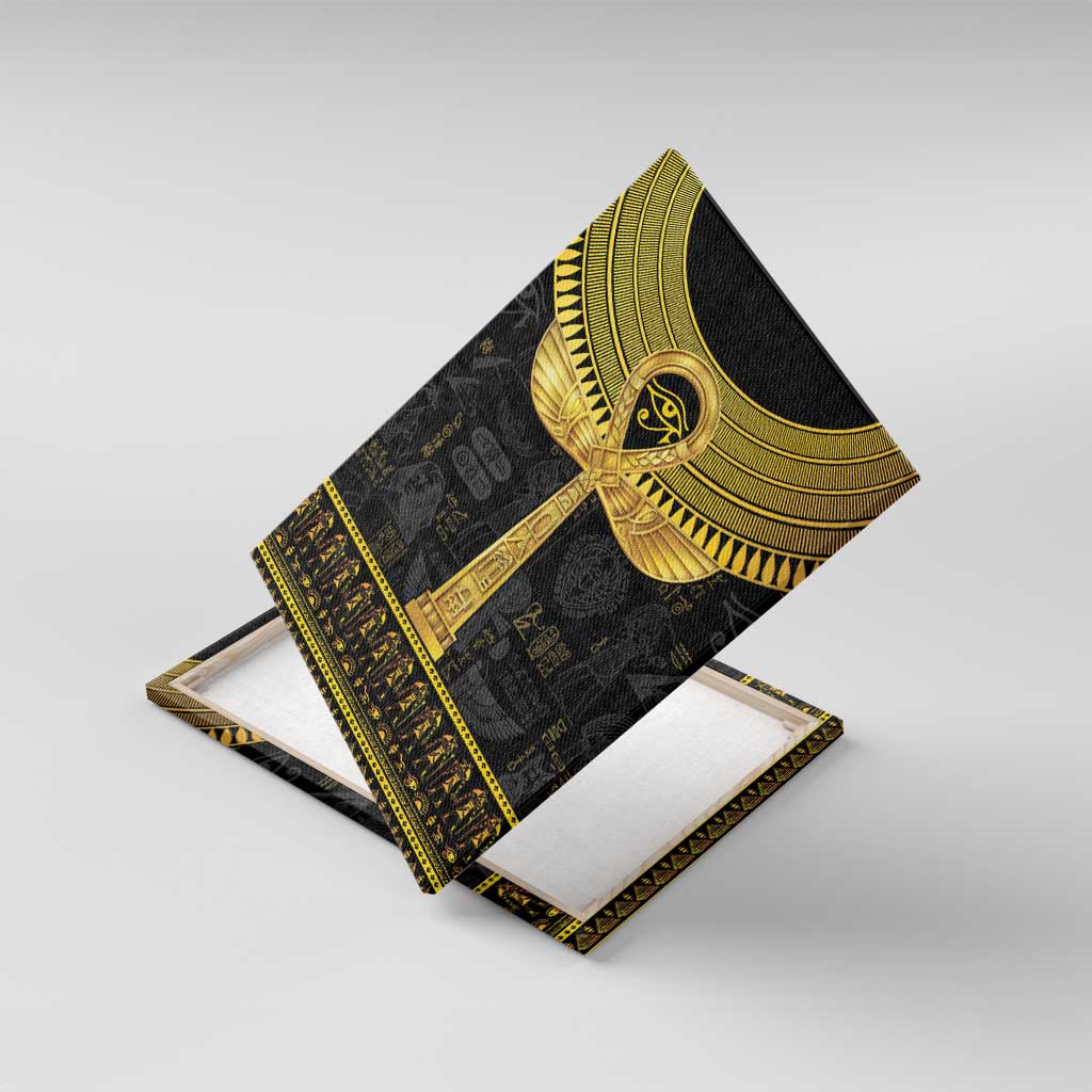 The Ankh Egyptian Hieroglyphs Canvas Wall Art LT9 - Wonder Print Shop