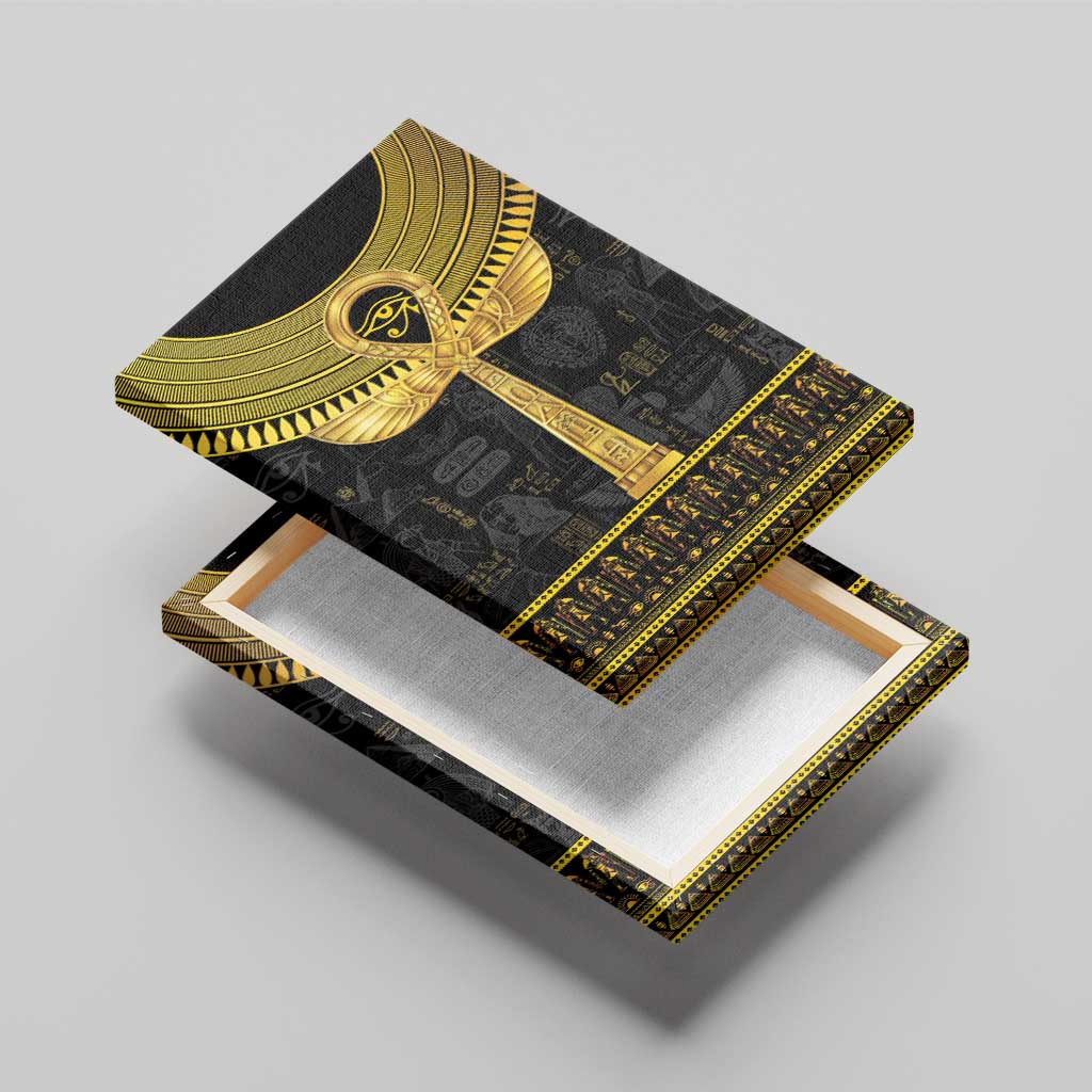 The Ankh Egyptian Hieroglyphs Canvas Wall Art LT9 - Wonder Print Shop