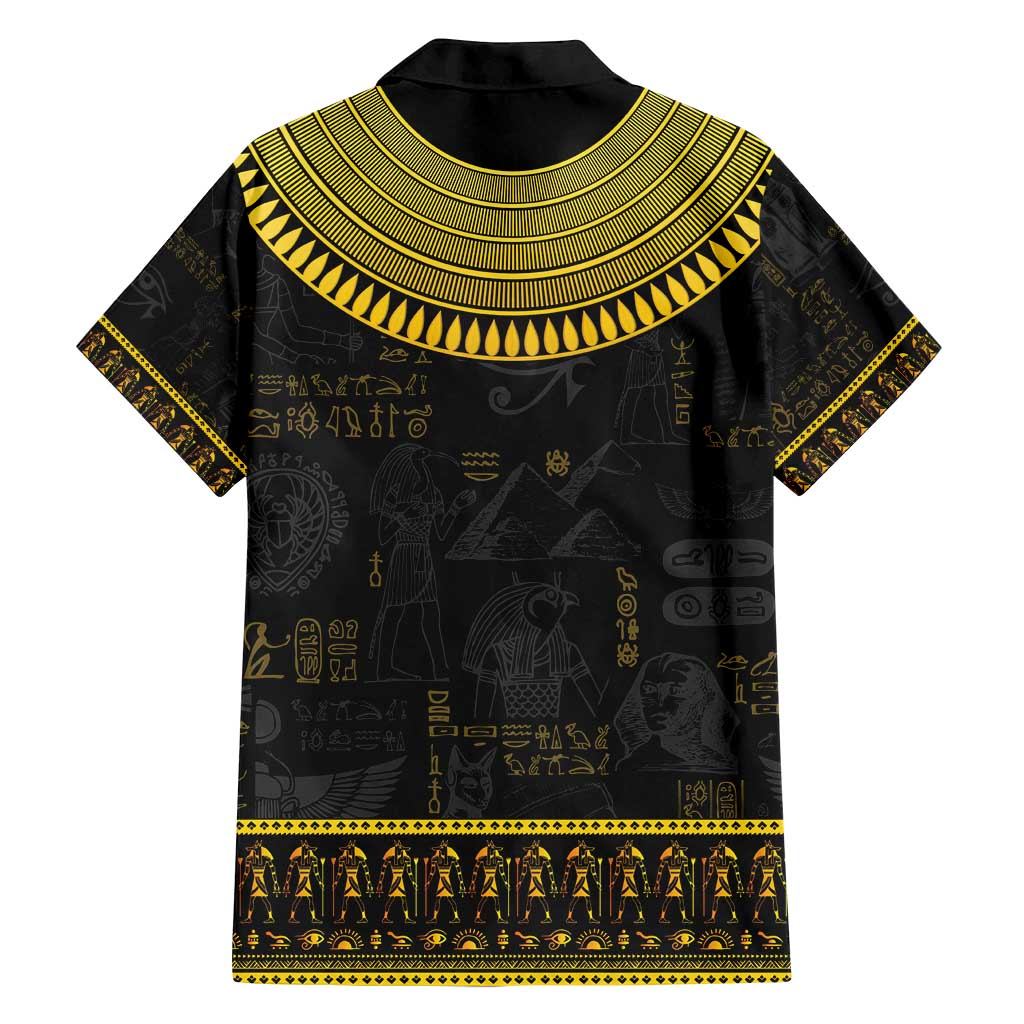 The Ankh Egyptian Hieroglyphs Family Matching Long Sleeve Bodycon Dress and Hawaiian Shirt LT9 - Wonder Print Shop