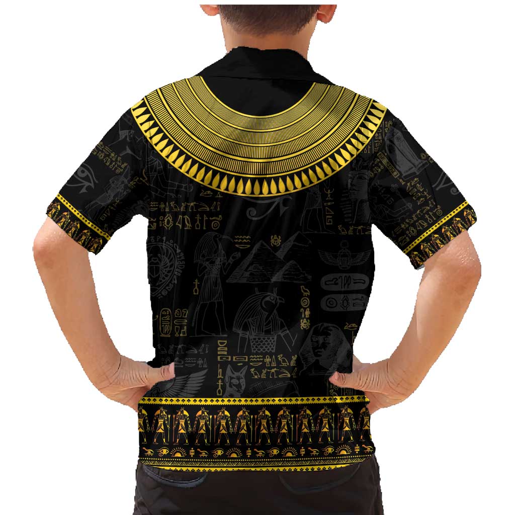 The Ankh Egyptian Hieroglyphs Family Matching Mermaid Dress and Hawaiian Shirt LT9 - Wonder Print Shop