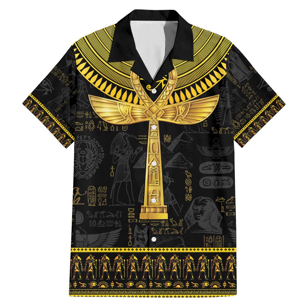 The Ankh Egyptian Hieroglyphs Family Matching Mermaid Dress and Hawaiian Shirt LT9 - Wonder Print Shop