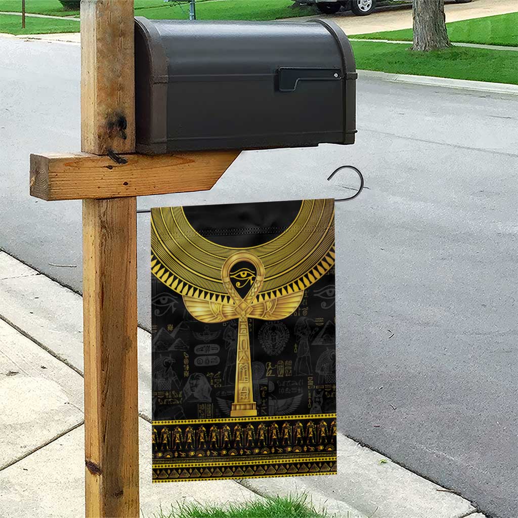 The Ankh Egyptian Hieroglyphs Garden Flag - Wonder Print Shop