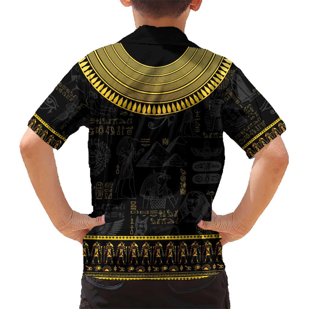 The Ankh Egyptian Hieroglyphs Kid Hawaiian Shirt - Wonder Print Shop