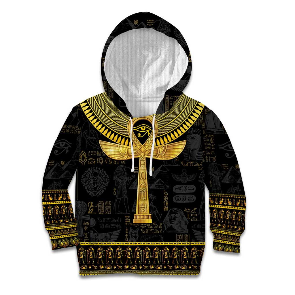 The Ankh Egyptian Hieroglyphs Kid Hoodie - Wonder Print Shop