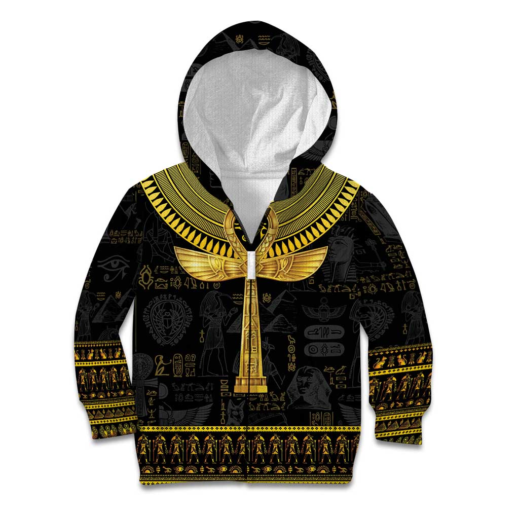 The Ankh Egyptian Hieroglyphs Kid Hoodie - Wonder Print Shop