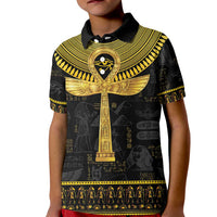 The Ankh Egyptian Hieroglyphs Kid Polo Shirt - Wonder Print Shop