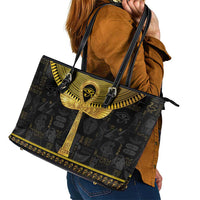 The Ankh Egyptian Hieroglyphs Leather Tote Bag - Wonder Print Shop