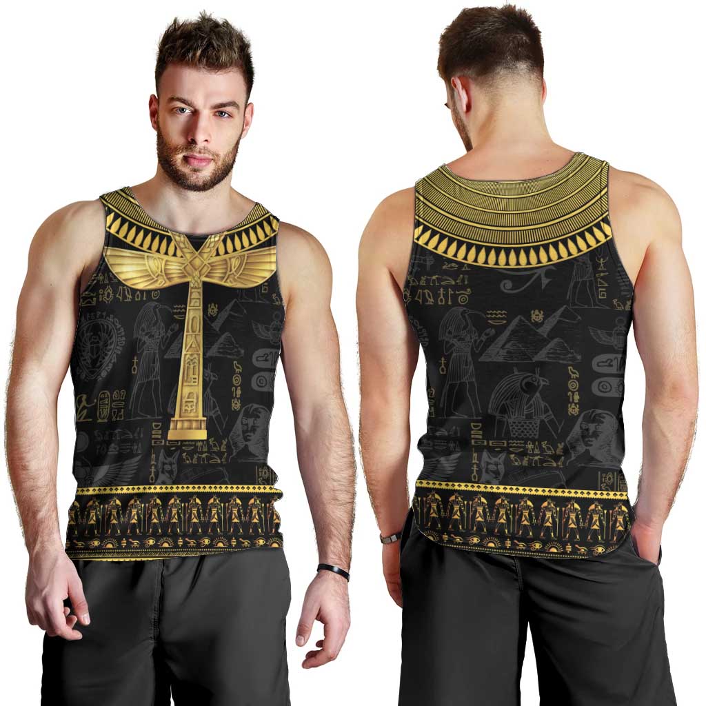 The Ankh Egyptian Hieroglyphs Men Tank Top - Wonder Print Shop