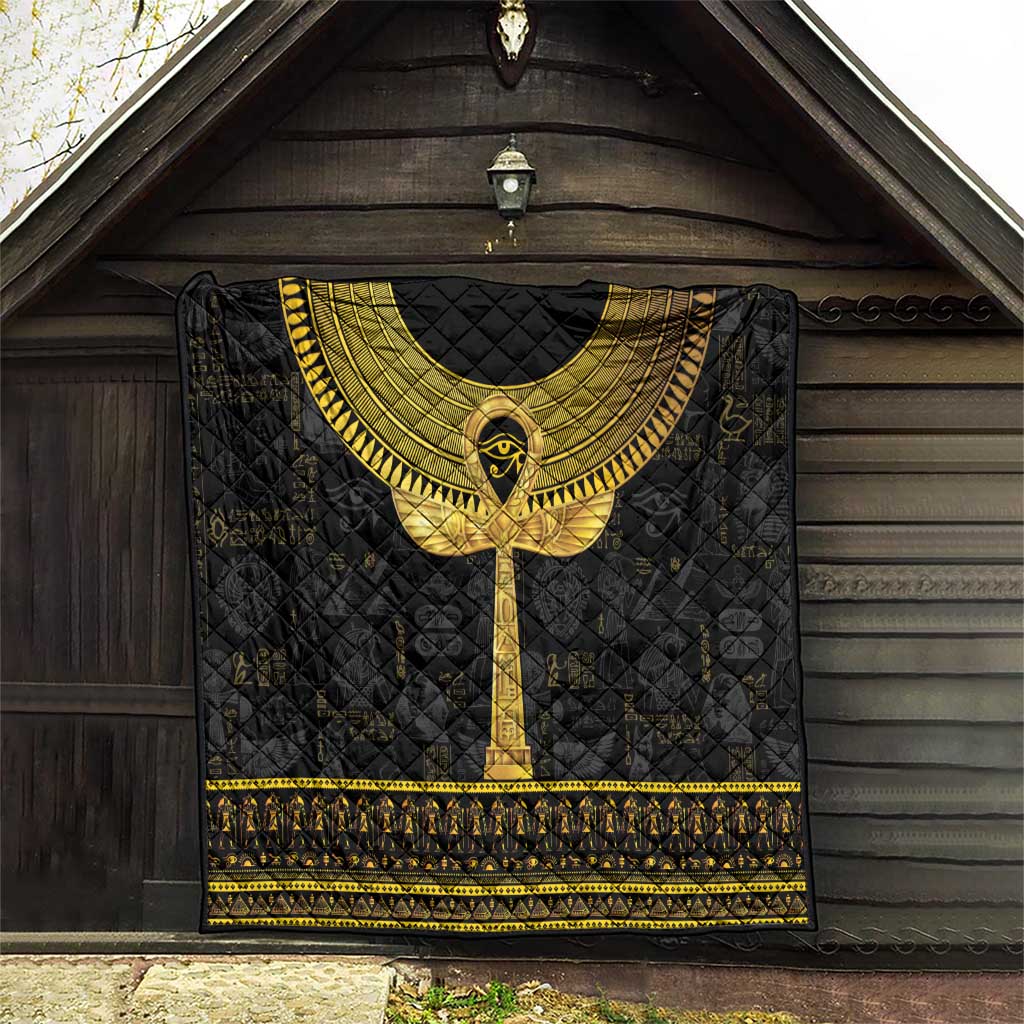 The Ankh Egyptian Hieroglyphs Quilt - Wonder Print Shop