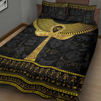 The Ankh Egyptian Hieroglyphs Quilt Bed Set - Wonder Print Shop