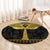 The Ankh Egyptian Hieroglyphs Round Carpet LT9