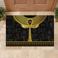 The Ankh Egyptian Hieroglyphs Rubber Doormat - Wonder Print Shop