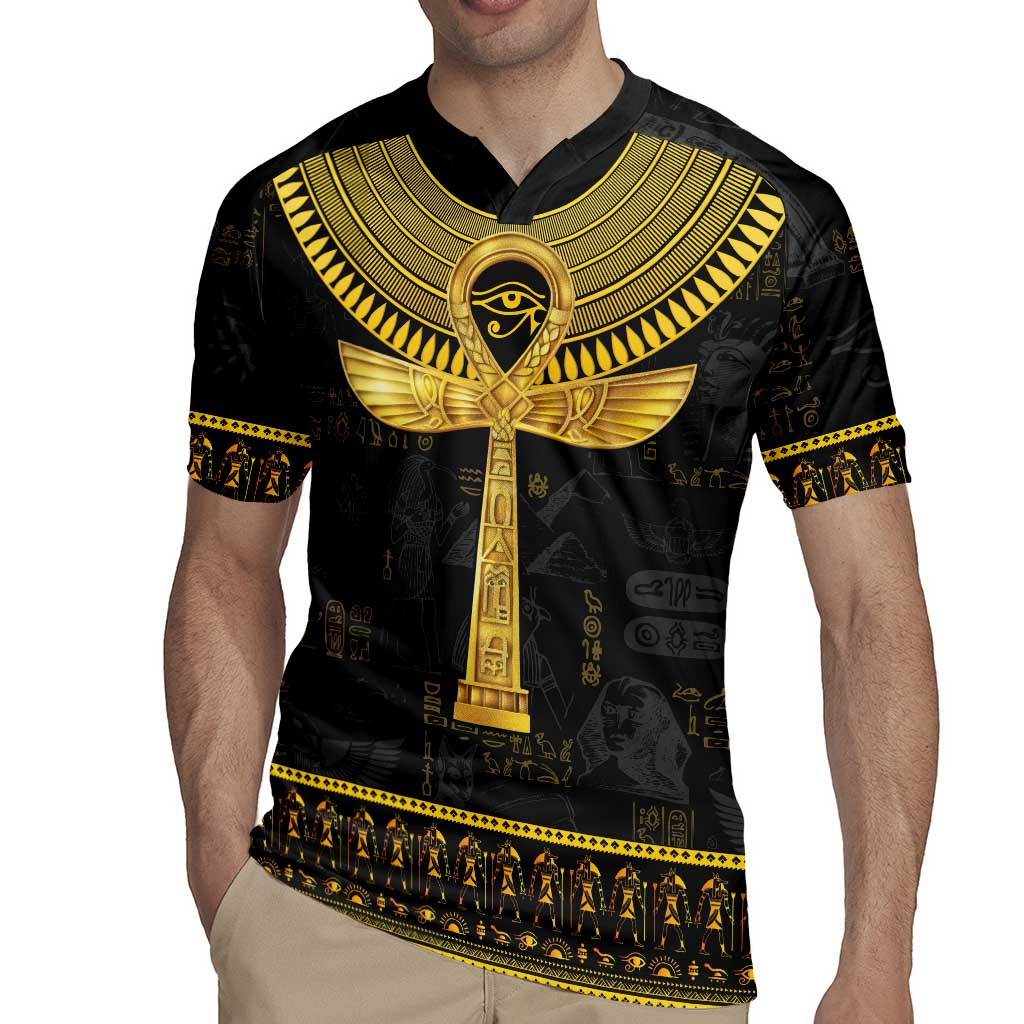 The Ankh Egyptian Hieroglyphs Rugby Jersey - Wonder Print Shop
