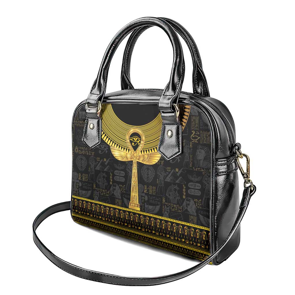 The Ankh Egyptian Hieroglyphs Shoulder Handbag LT9