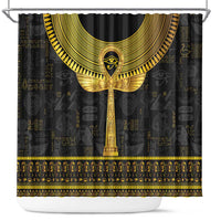 The Ankh Egyptian Hieroglyphs Shower Curtain LT9