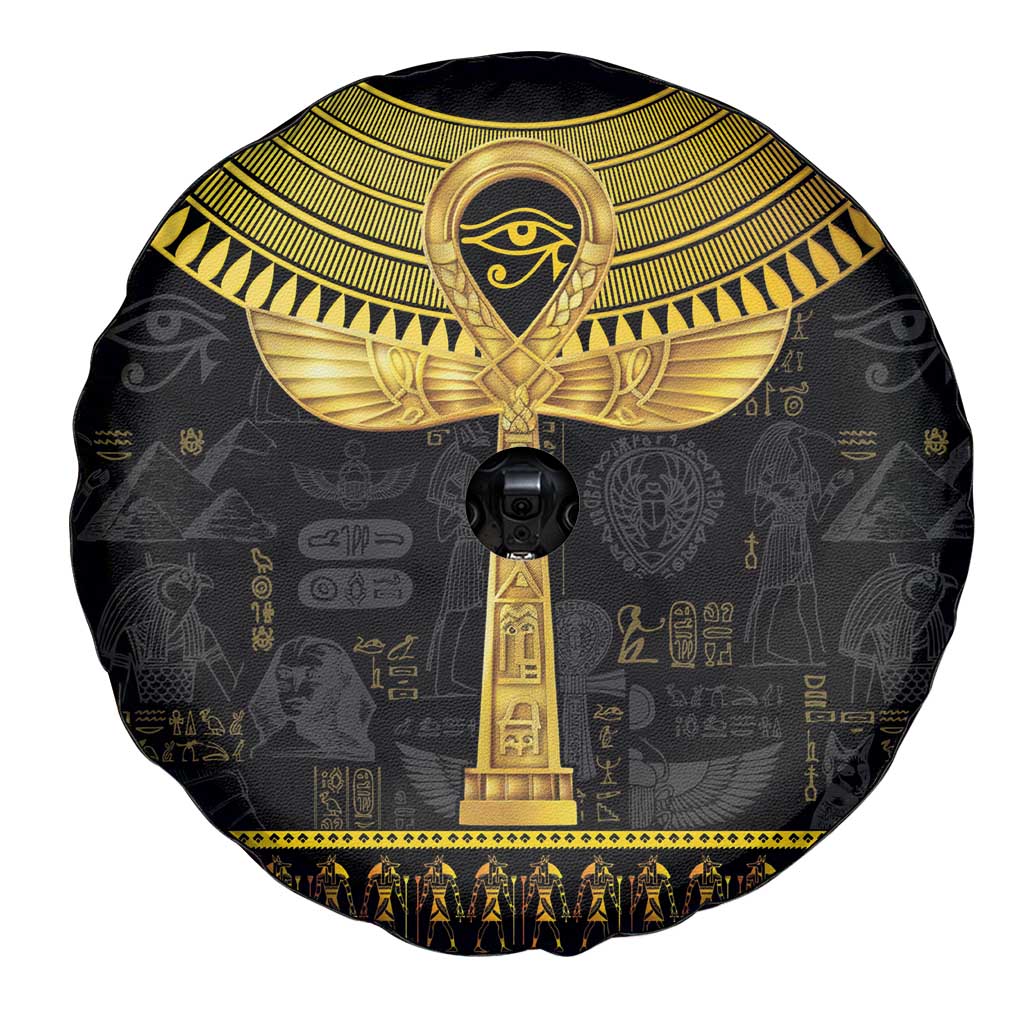 The Ankh Egyptian Hieroglyphs Spare Tire Cover - Wonder Print Shop