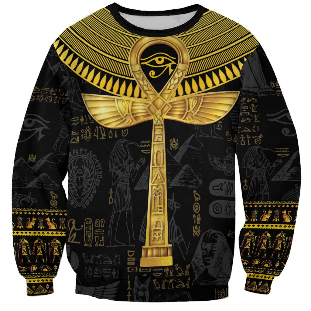 The Ankh Egyptian Hieroglyphs Sweatshirt - Wonder Print Shop