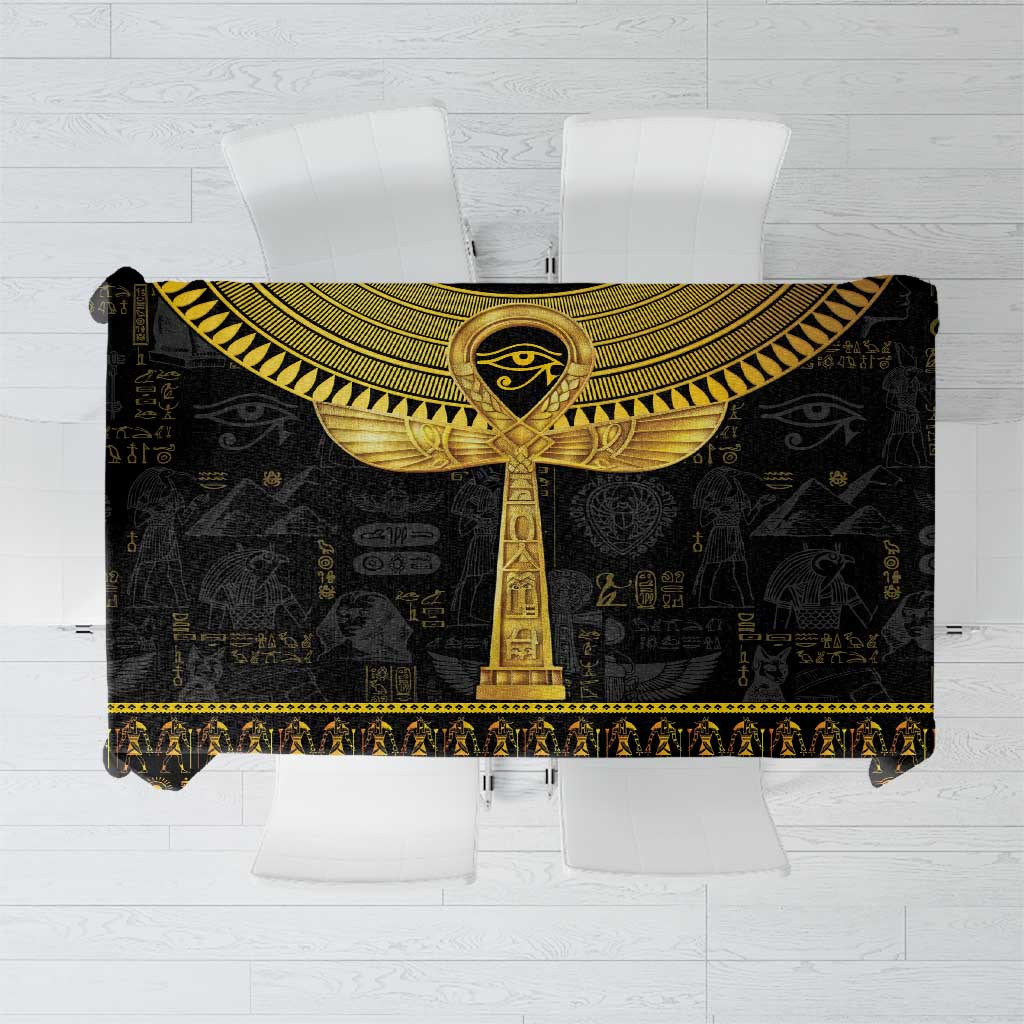 The Ankh Egyptian Hieroglyphs Tablecloth - Wonder Print Shop