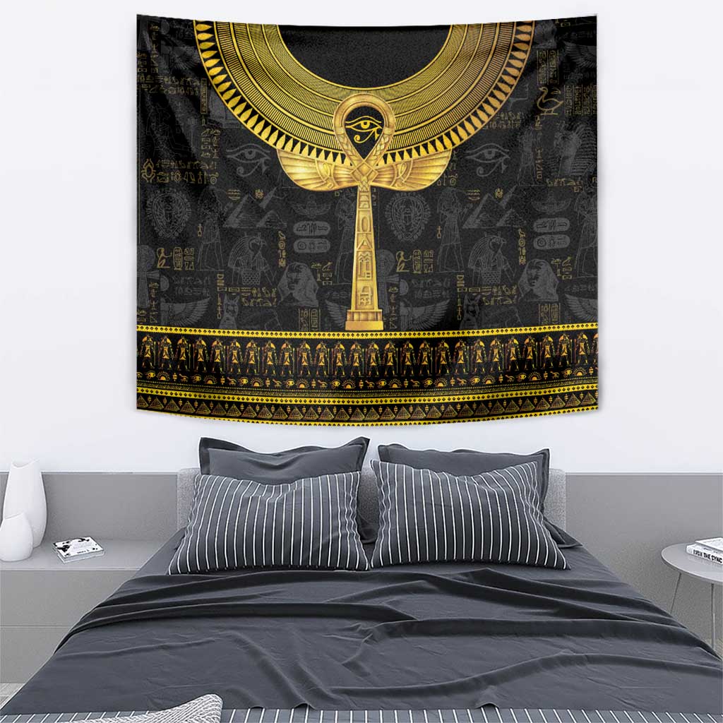 The Ankh Egyptian Hieroglyphs Tapestry - Wonder Print Shop