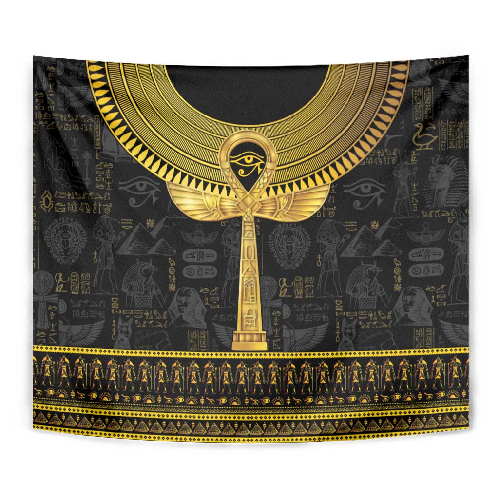 The Ankh Egyptian Hieroglyphs Tapestry - Wonder Print Shop