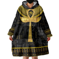 The Ankh Egyptian Hieroglyphs Wearable Blanket Hoodie - Wonder Print Shop