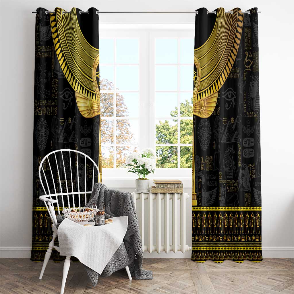 The Ankh Egyptian Hieroglyphs Window Curtain - Wonder Print Shop