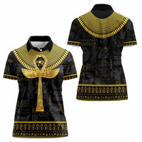 The Ankh Egyptian Hieroglyphs Women Polo Shirt - Wonder Print Shop