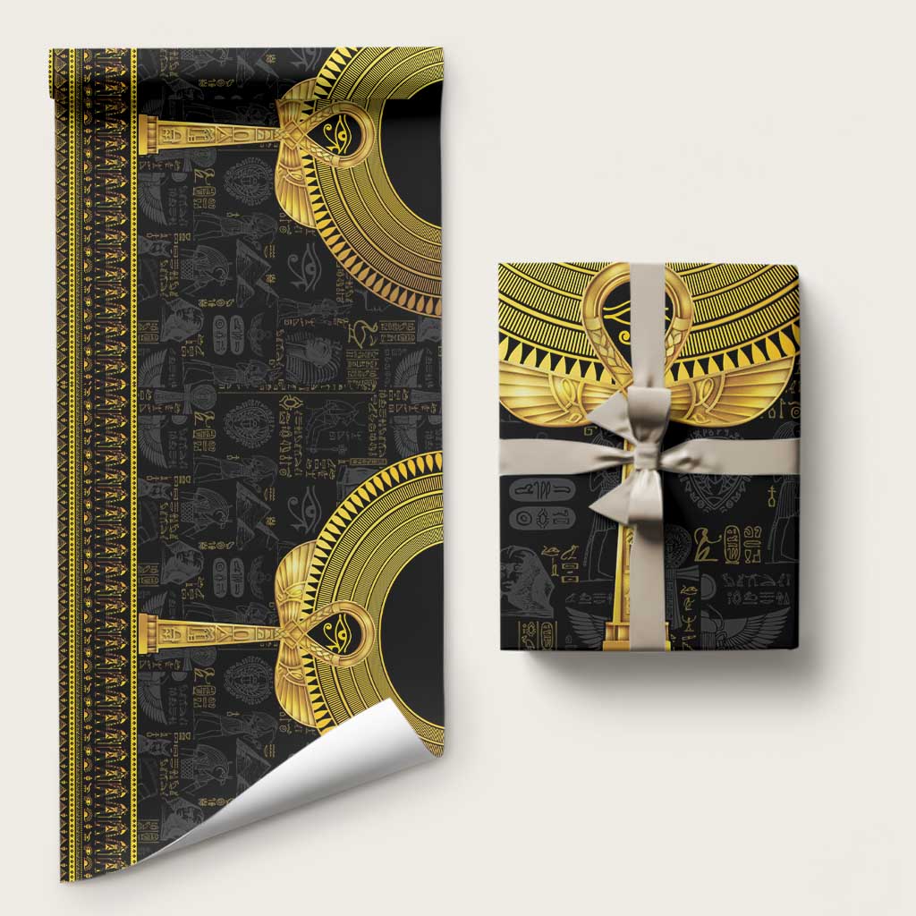 The Ankh Egyptian Hieroglyphs Wrapping Paper - Wonder Print Shop