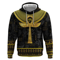 The Ankh Egyptian Hieroglyphs Zip Hoodie - Wonder Print Shop