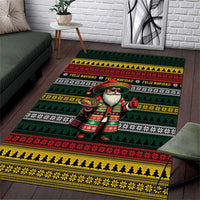 Mexican Santa Sombrero Area Rug Feliz Navidad Mexico - Wonder Print Shop