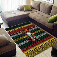 Mexican Santa Sombrero Area Rug Feliz Navidad Mexico - Wonder Print Shop
