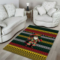 Mexican Santa Sombrero Area Rug Feliz Navidad Mexico - Wonder Print Shop