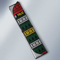 Mexican Santa Sombrero Auto Sun Shade Feliz Navidad Mexico - Wonder Print Shop