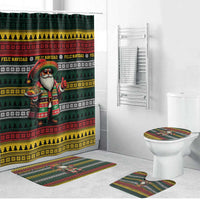 Mexican Santa Sombrero Bathroom Set Feliz Navidad Mexico - Wonder Print Shop