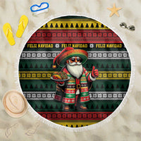 Mexican Santa Sombrero Beach Blanket Feliz Navidad Mexico - Wonder Print Shop