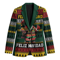Mexican Santa Sombrero Blazer Feliz Navidad Mexico - Wonder Print Shop