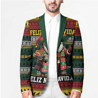 Mexican Santa Sombrero Blazer Feliz Navidad Mexico - Wonder Print Shop