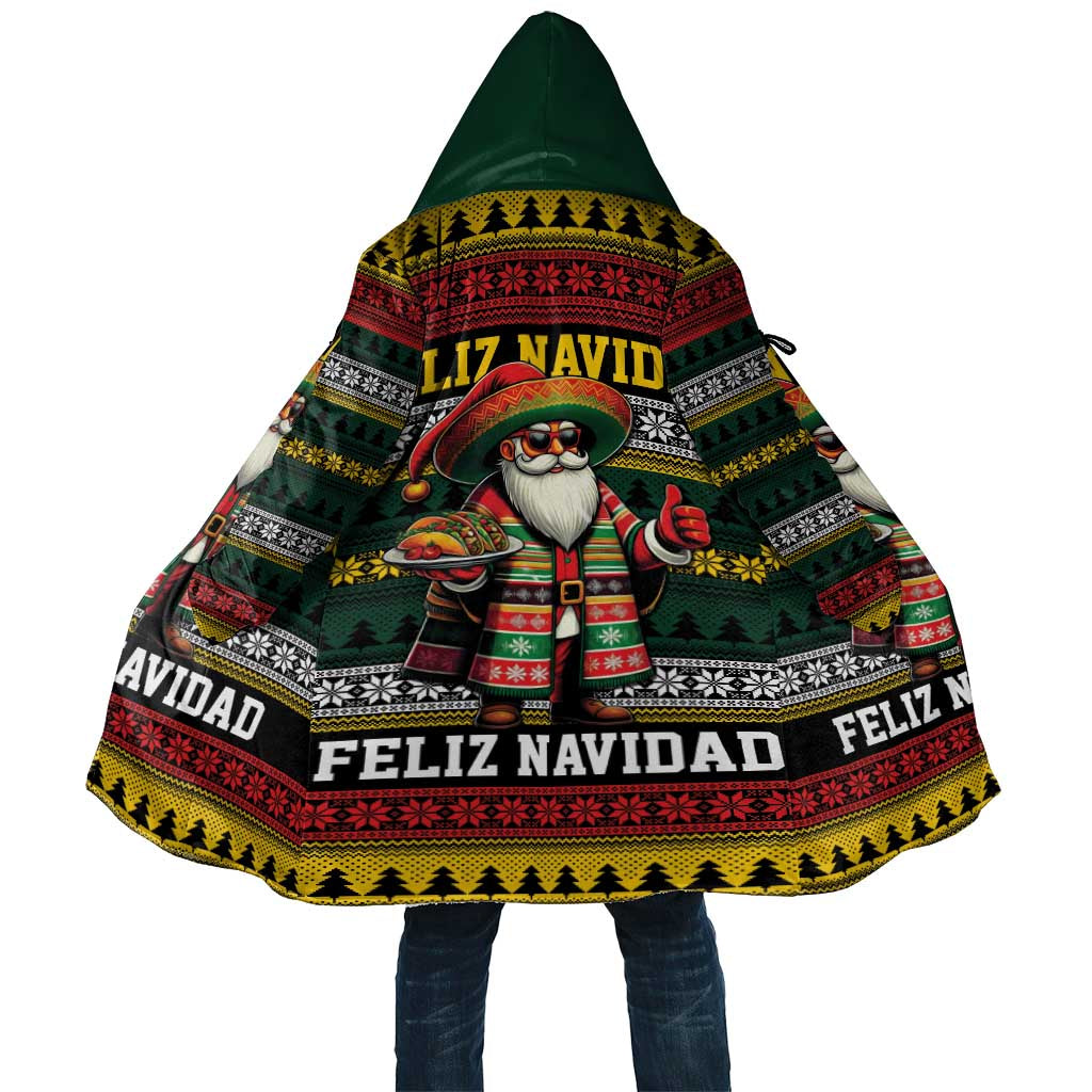 Mexican Santa Sombrero Cloak Feliz Navidad Mexico - Wonder Print Shop