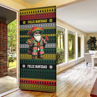 Mexican Santa Sombrero Door Cover Feliz Navidad Mexico - Wonder Print Shop