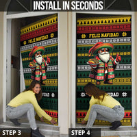 Mexican Santa Sombrero Door Cover Feliz Navidad Mexico - Wonder Print Shop
