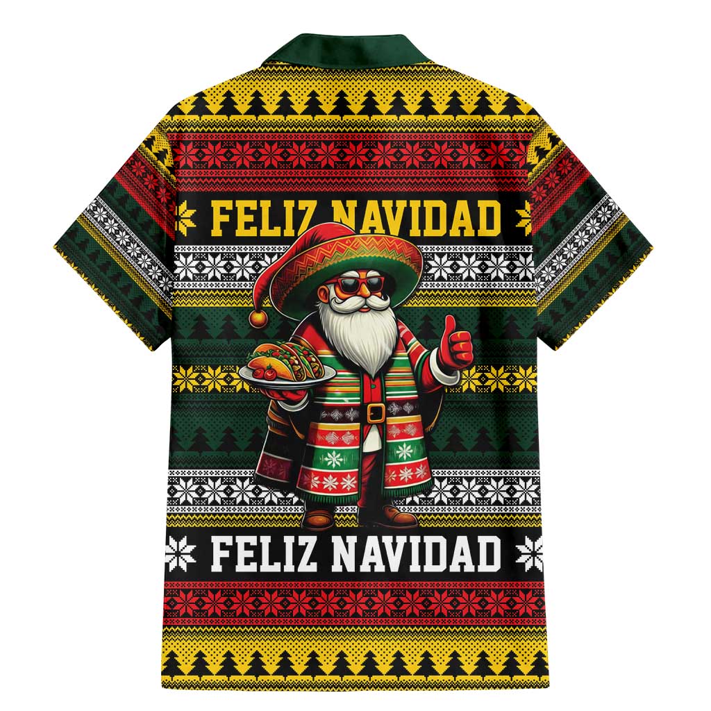 Mexican Santa Sombrero Family Matching Mermaid Dress and Hawaiian Shirt Feliz Navidad Mexico - Wonder Print Shop