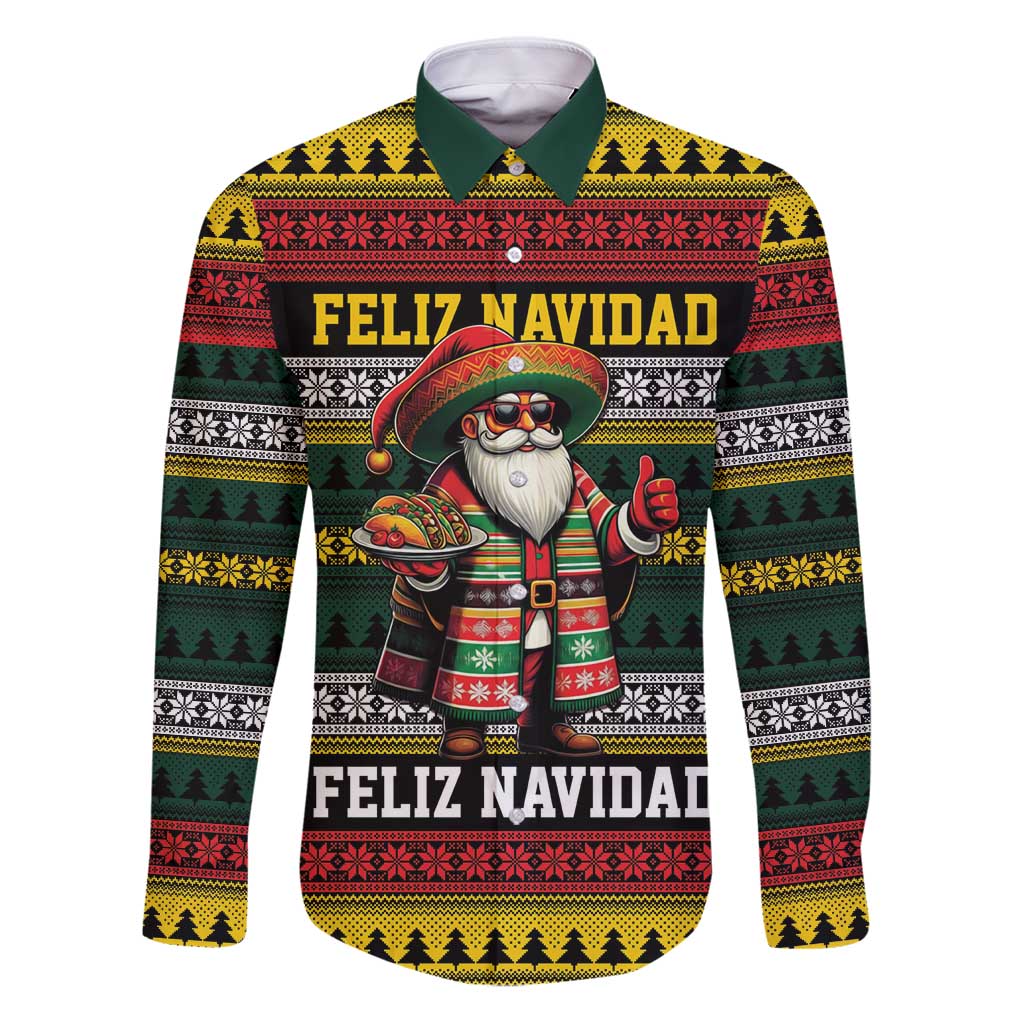 Mexican Santa Sombrero Family Matching Puletasi and Hawaiian Shirt Feliz Navidad Mexico - Wonder Print Shop
