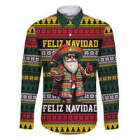 Mexican Santa Sombrero Family Matching Puletasi and Hawaiian Shirt Feliz Navidad Mexico - Wonder Print Shop