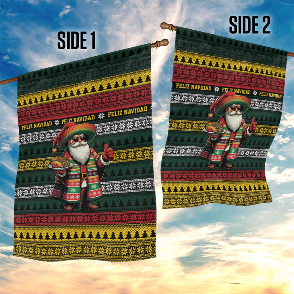 Mexican Santa Sombrero Garden Flag Feliz Navidad Mexico - Wonder Print Shop