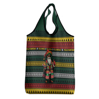Mexican Santa Sombrero Grocery Bag Feliz Navidad Mexico - Wonder Print Shop